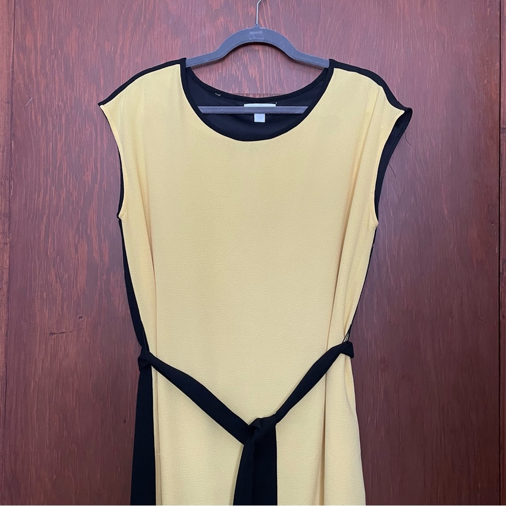 Elegant Yellow and Black Dress
